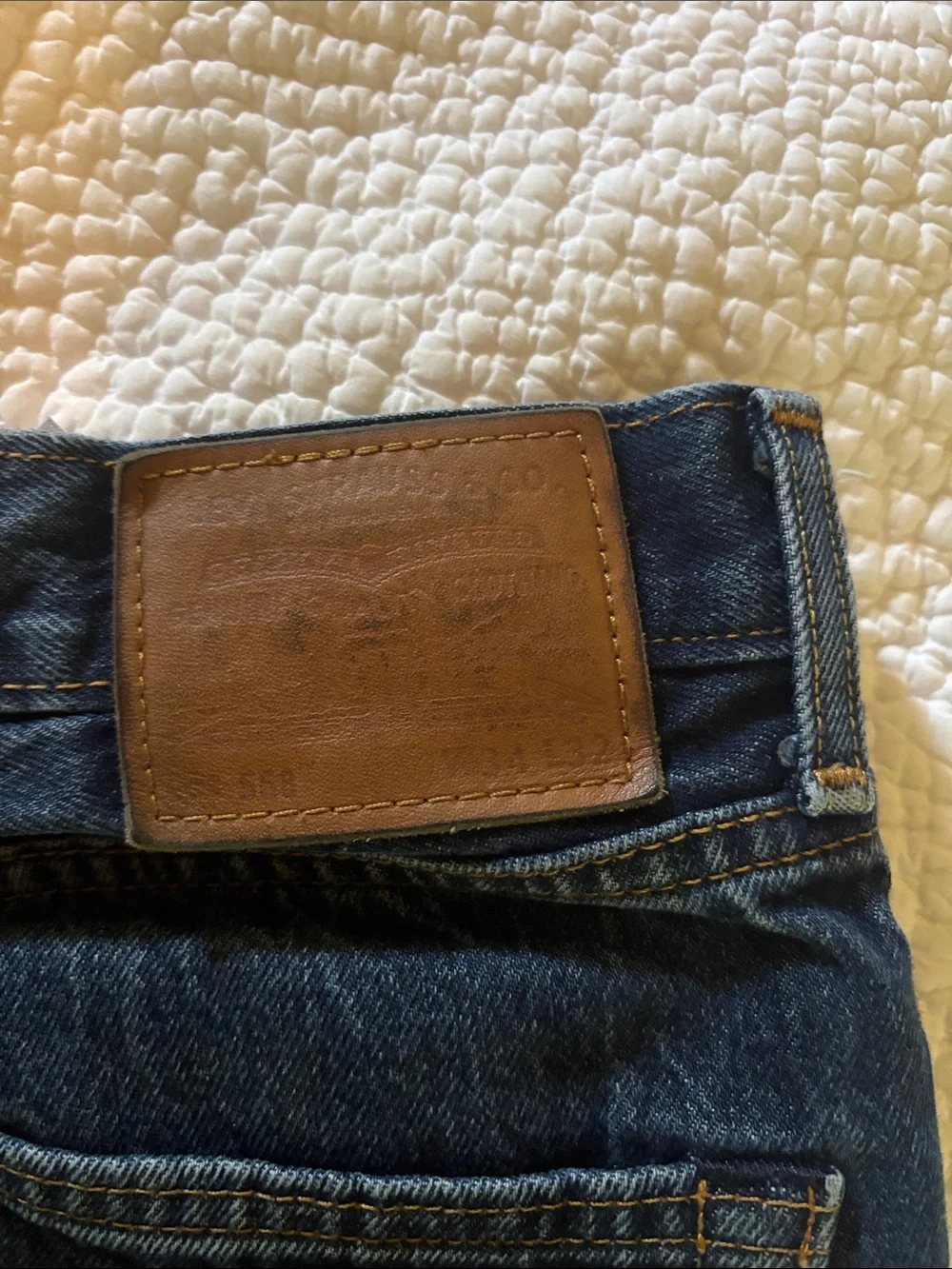 Levi's 568 Dark Blue Relaxed Straight Jeans